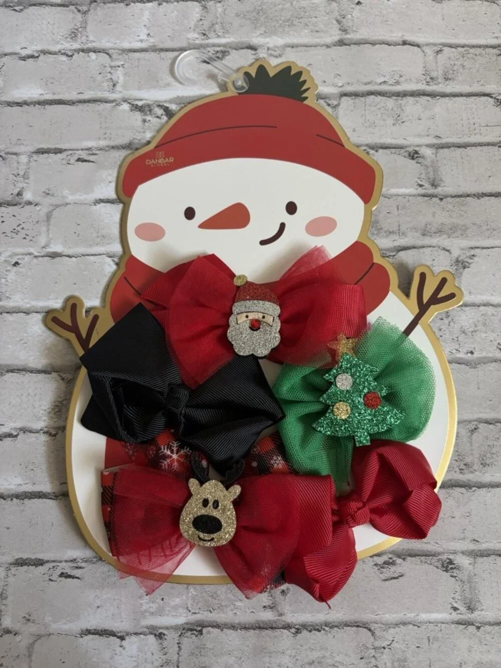Danbar Global Christmas Girls Bow Clips NEW
